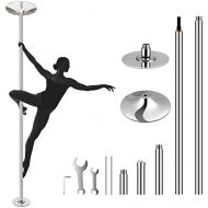 Amzdeal amzdeal Stripper Pole Upgraded Fitness Pole Spinning Dancing Pole Portable Removable 45mm Pole Kit for Exercise Loss Weight Home Gym