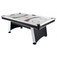 Atomic Blazer 7 Air Hockey Table with Heavy-Duty Blower, Electronic Scoring, Leg Levelers, and Overhang Rail