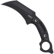 Columbia River Knife & Tool CRKT Du Hoc Fixed Blade Knife with Sheath: Forged by War, Powder Coated SK5 Steel, Karambit Blade, G10 Handle, Molle Compatible Sheath 2630