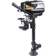 Eapmic Outboard Motor Inflatable Fishing Boat Engine Water Cooling System 6HP 2 Stroke HANGKAI