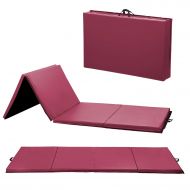 FDW 4x8x2 Inch Thick Folding Panel Gymnastics Mat Gym Fitness Exercise Mat R4