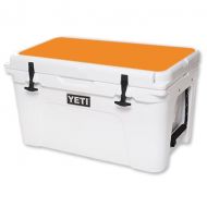 Mightyskins MightySkins Protective Vinyl Skin Decal for YETI Tundra 45 qt Cooler Lid wrap cover sticker skins Solid Orange