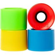 Penny 4-Set Multi Pack Skateboard Wheels, Blue/Green/Red/Yellow, 59mm