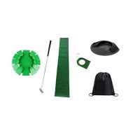 POSMA Plastic Practice Putting Cup Golf Hole Training Aid set with Detachable putter