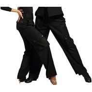 GloriaDance G4005 Latin Modern Ballroom Dance Professional Straight Pocket Trousers Pants for Men and Women