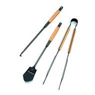 Snow Peak Fire Tool Set Includes Shovel, Poker, Fire Tongs Bamboo Handles Steel 3.75 Ibs