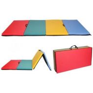 Unknown New 4x8x2 Folding Panel Gymnastics Mat Gym Exercise Yoga Mat Pad R4CM