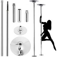 Yaheetech Professional Spinning Dancing Pole Portable Removable 45mm Pole Kit for Exercise Club Party Pub Home